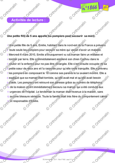 Page 2 de la fiche