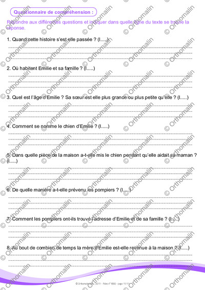 Page 11 de la fiche