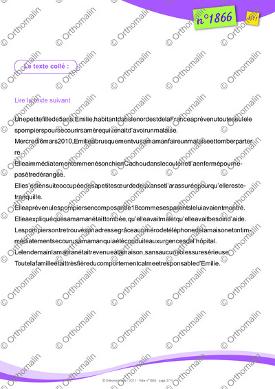 Page 3 de la fiche