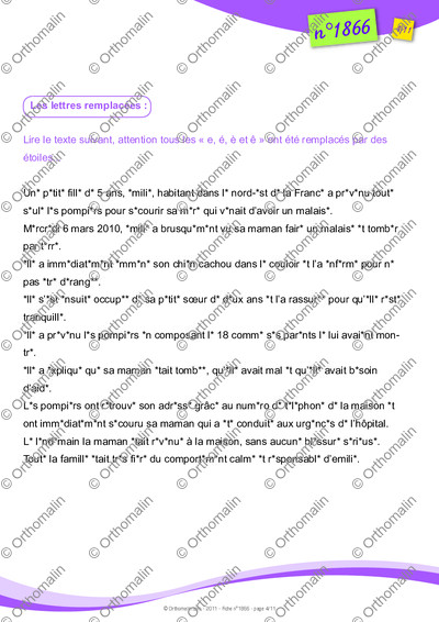 Page 4 de la fiche