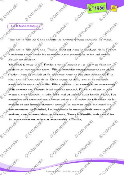 Page 5 de la fiche