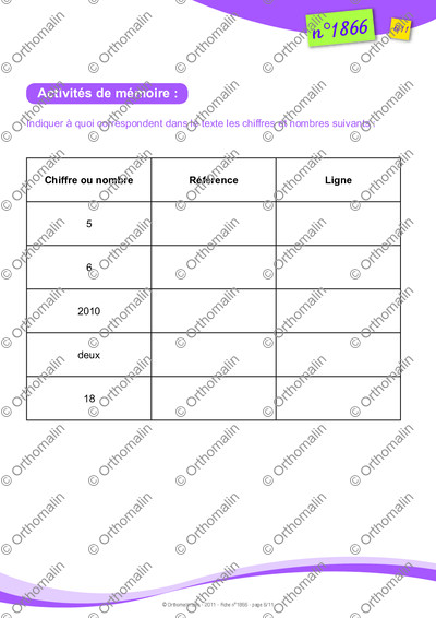 Page 6 de la fiche