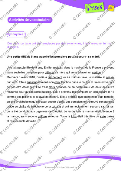 Page 8 de la fiche
