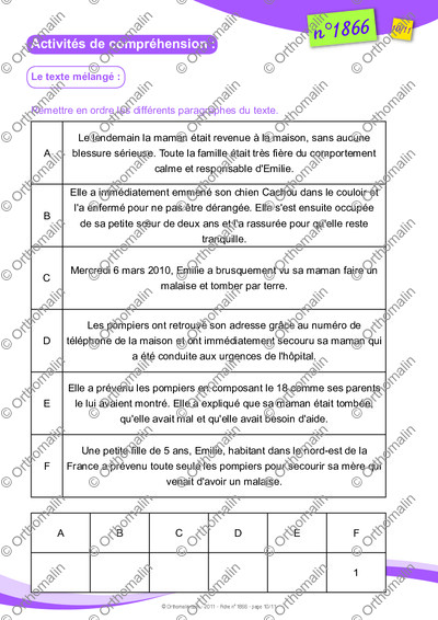 Page 10 de la fiche
