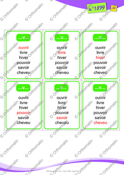 Page 5 de la fiche
