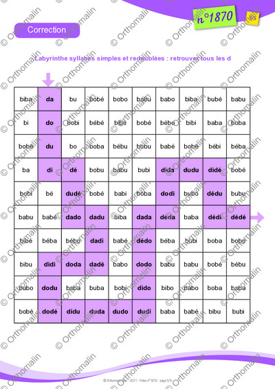 Page 5 de la fiche