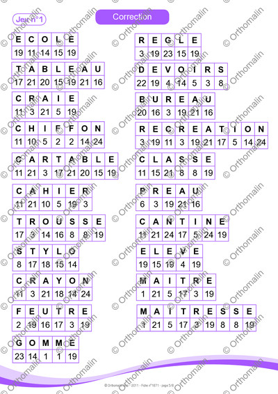Page 5 de la fiche
