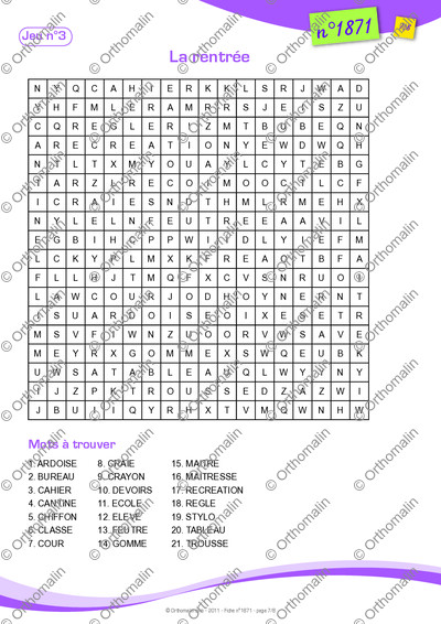 Page 7 de la fiche