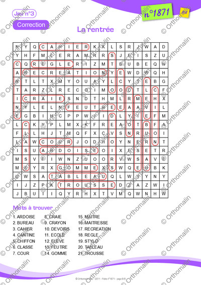 Page 8 de la fiche