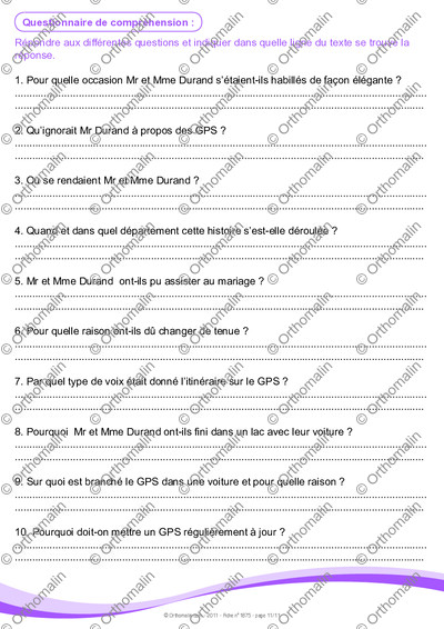 Page 11 de la fiche