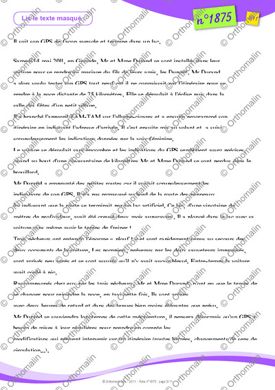 Page 5 de la fiche
