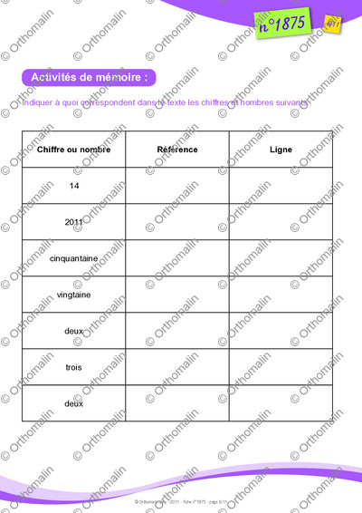 Page 6 de la fiche