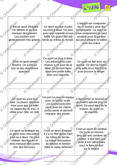 Page 2 de la fiche