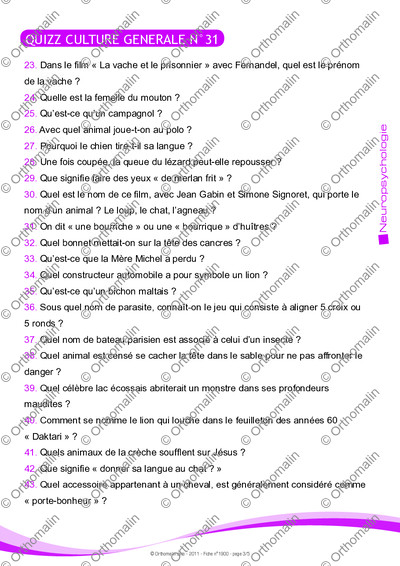 Page 3 de la fiche