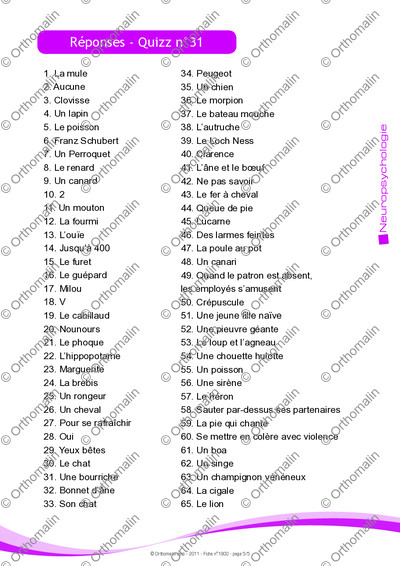 Page 5 de la fiche