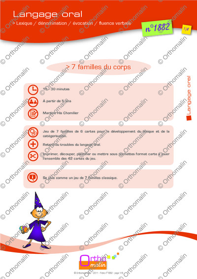 Page 1 de la fiche