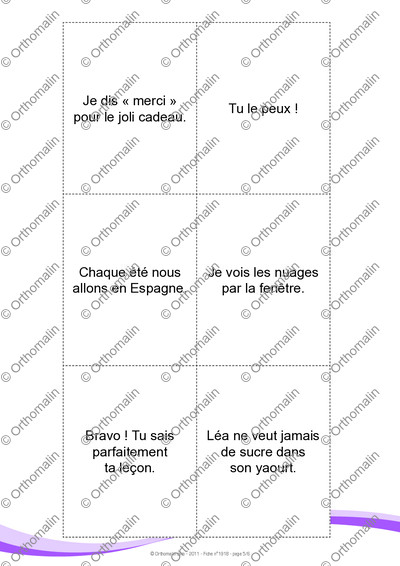 Page 5 de la fiche