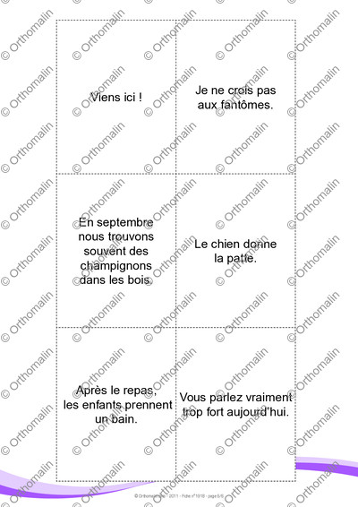Page 6 de la fiche