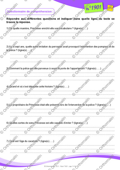 Page 11 de la fiche