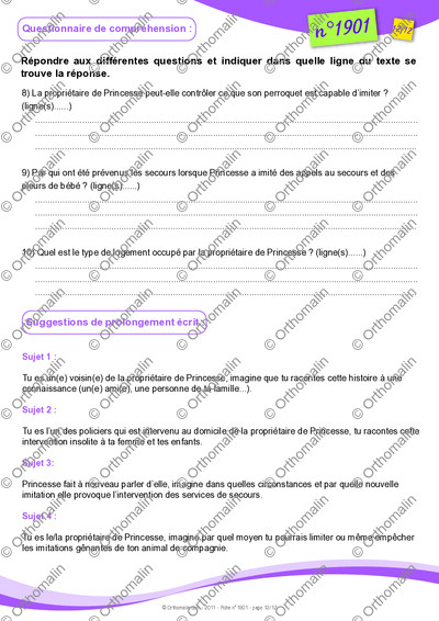 Page 12 de la fiche