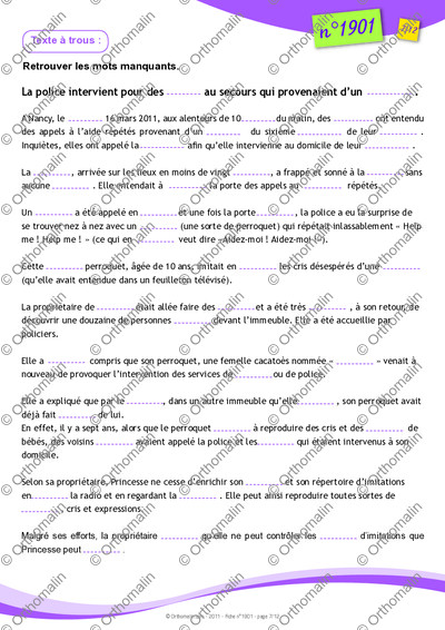 Page 7 de la fiche