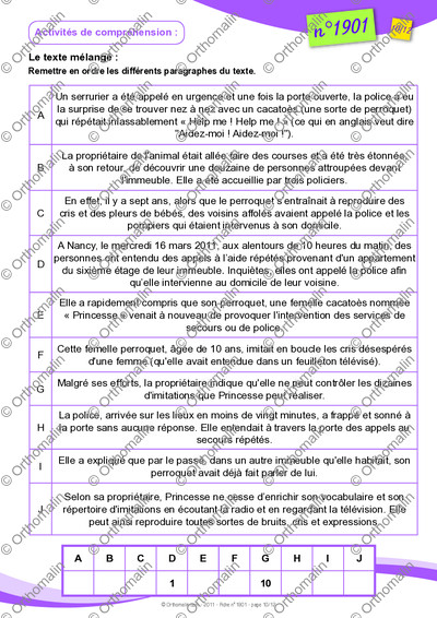 Page 10 de la fiche