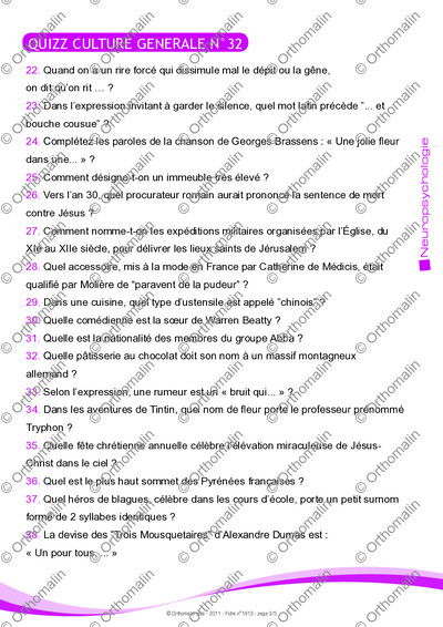 Page 3 de la fiche