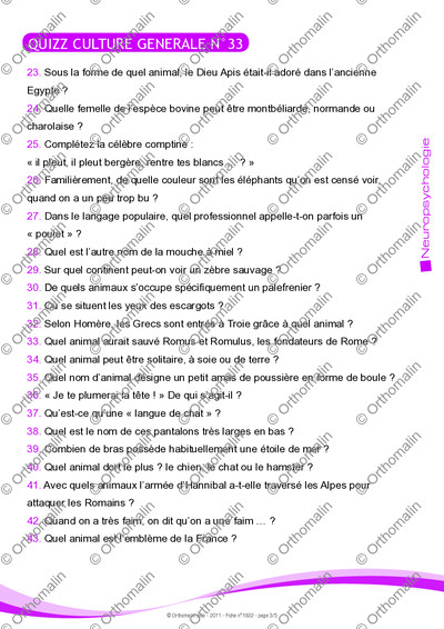Page 3 de la fiche