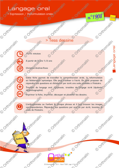 Page 1 de la fiche