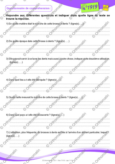Page 11 de la fiche