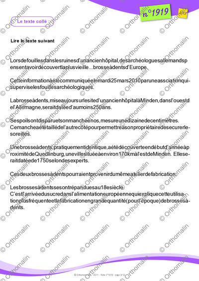 Page 3 de la fiche