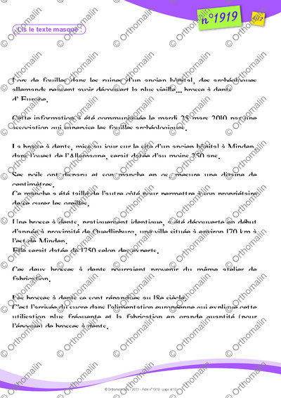 Page 4 de la fiche