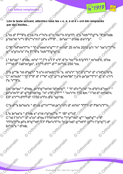 Page 5 de la fiche