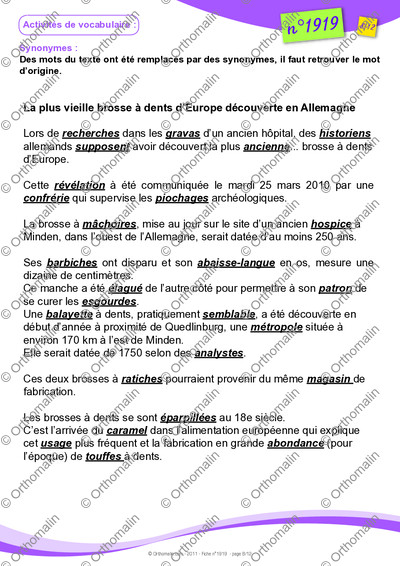 Page 8 de la fiche