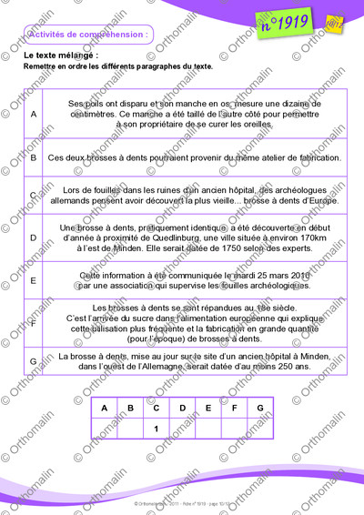 Page 10 de la fiche