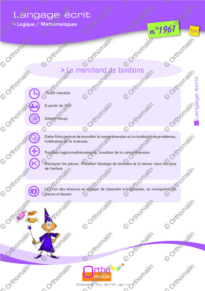 Page 1 de la fiche