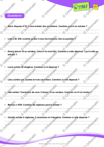 Page 3 de la fiche