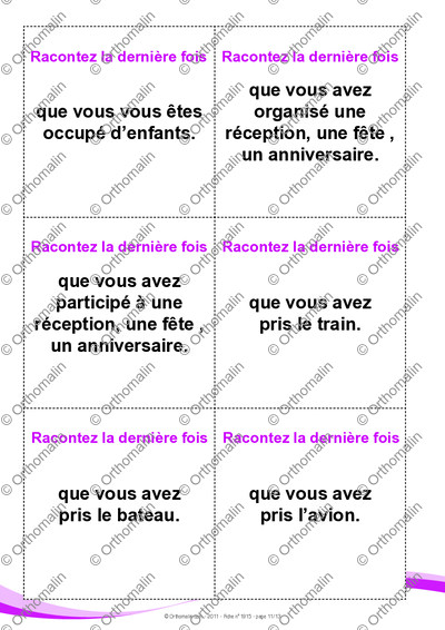 Page 11 de la fiche