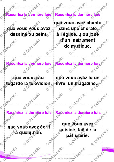 Page 6 de la fiche