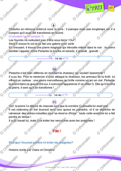 Page 4 de la fiche
