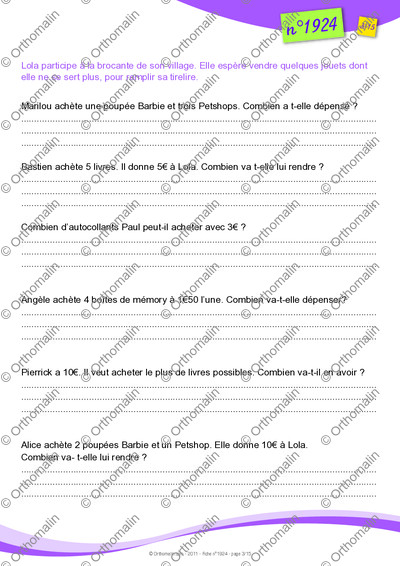 Page 3 de la fiche