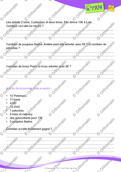 Page 5 de la fiche