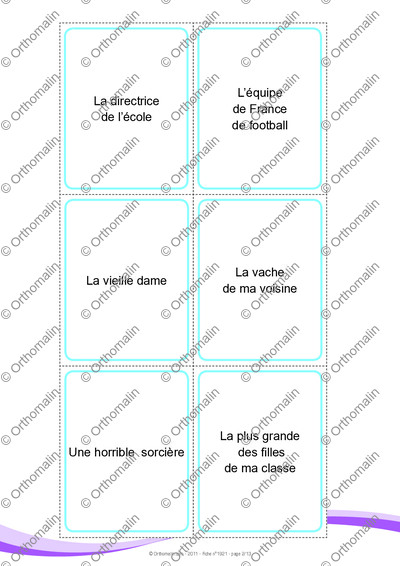 Page 2 de la fiche
