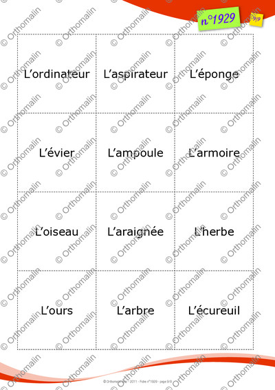 Page 9 de la fiche