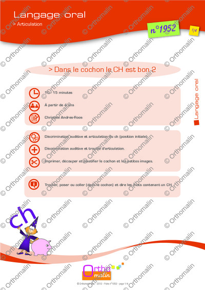 Page 1 de la fiche