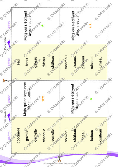 Page 11 de la fiche