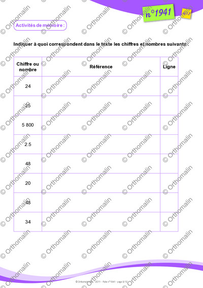 Page 6 de la fiche