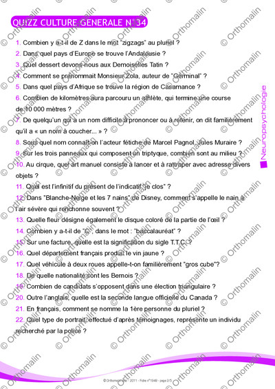 Page 2 de la fiche