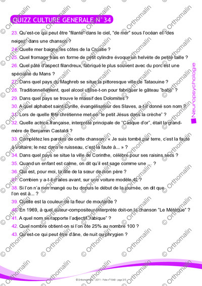 Page 3 de la fiche
