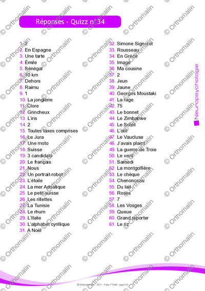 Page 5 de la fiche